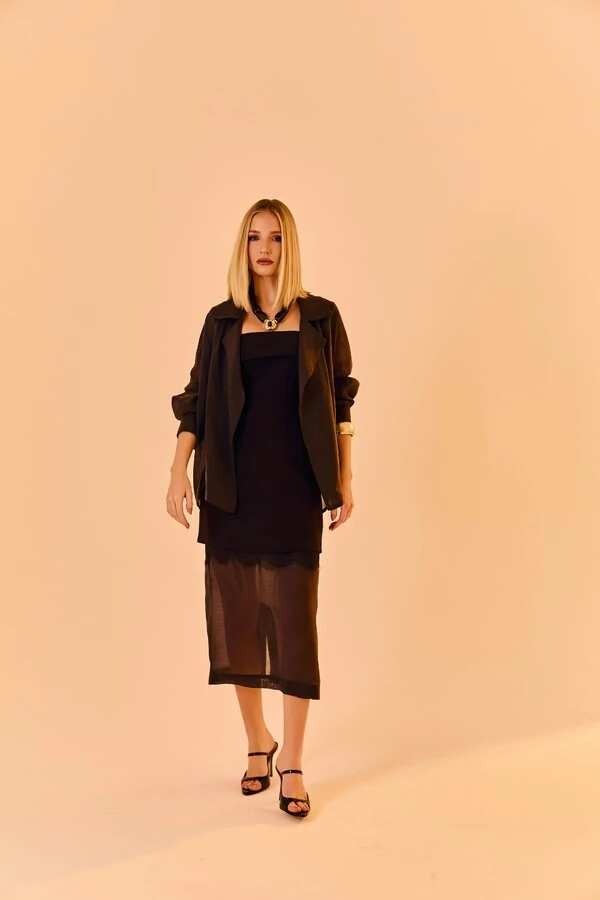 Camisa Organza Transpassada