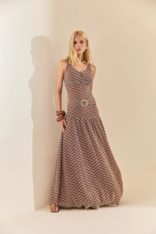 Saia Maxi Renda Botone