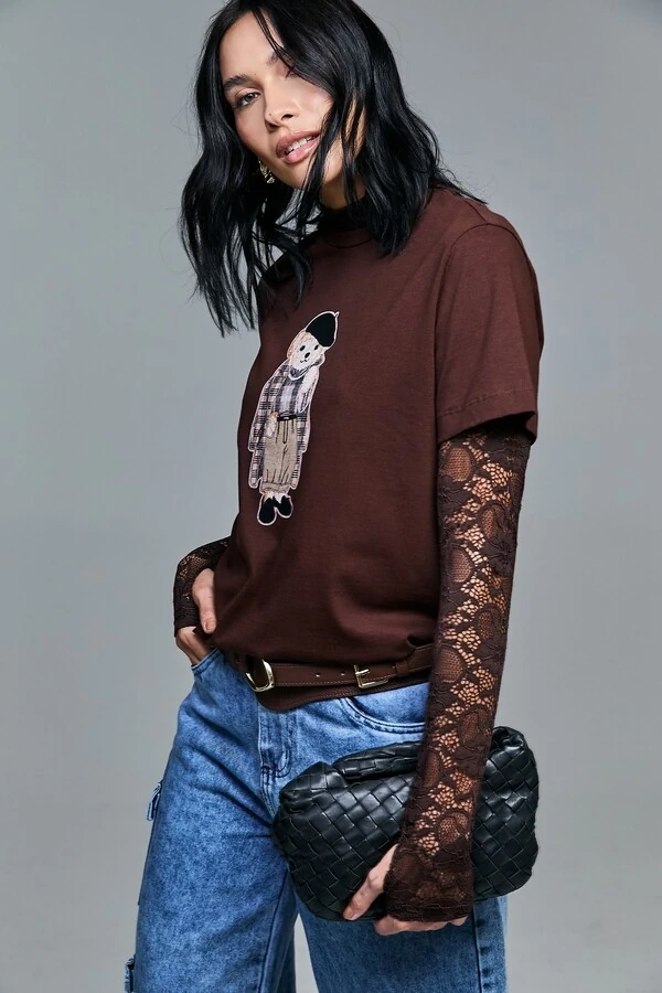 T-shirt Ursa Com Boina