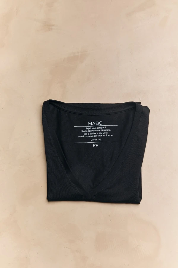 T-shirt Retinha Decote V