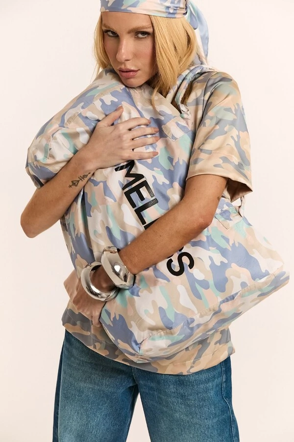 Bolsa Tote Bag Estampa Camuflada Timeless