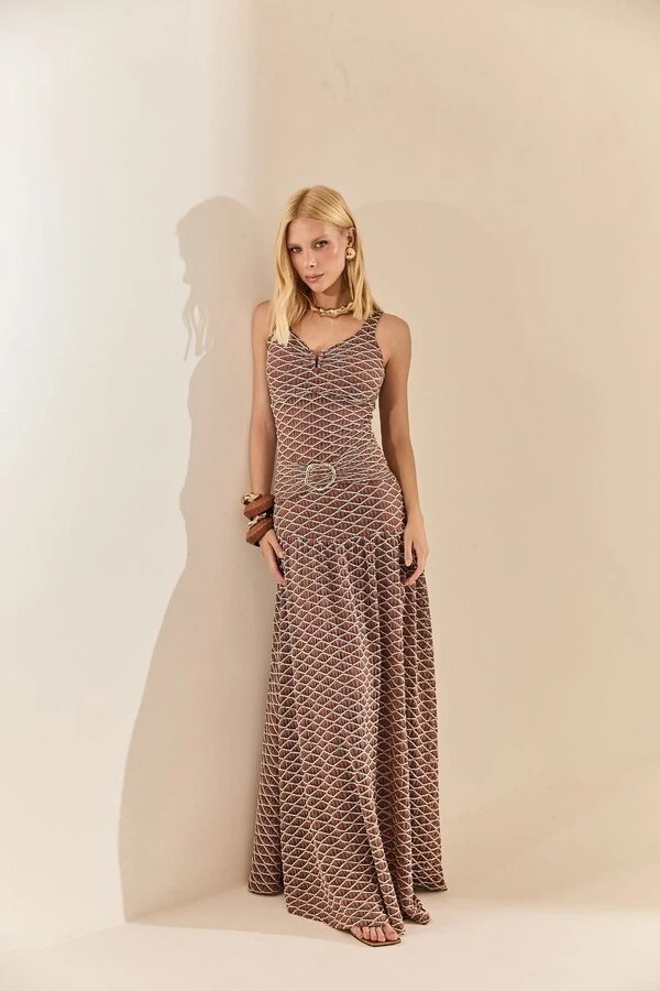 Regata Decote V Renda Botone