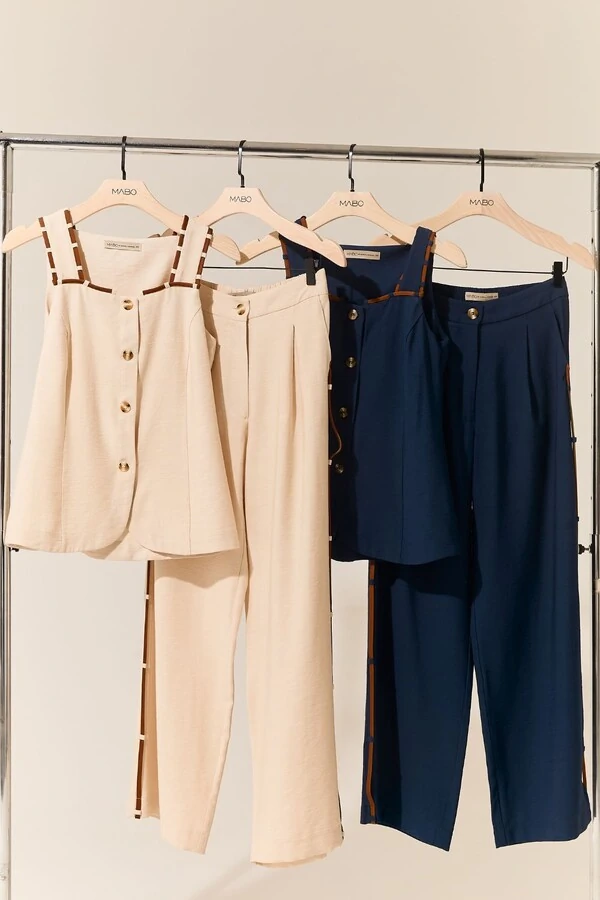 Blusa Viés Contrastante