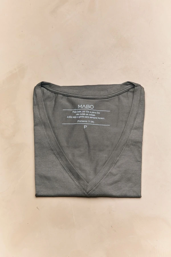 T-shirt Retinha Decote V