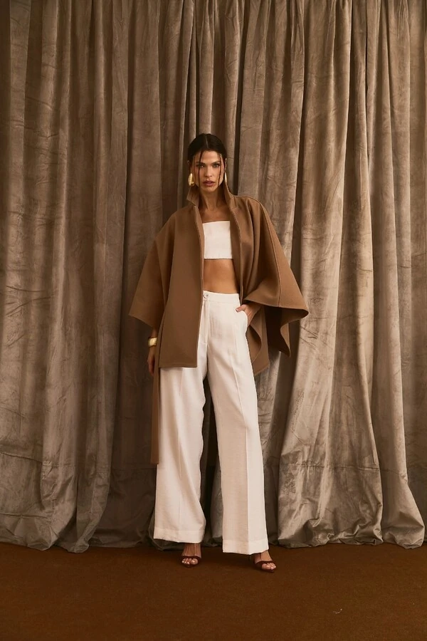 Capa Over Lã Batida