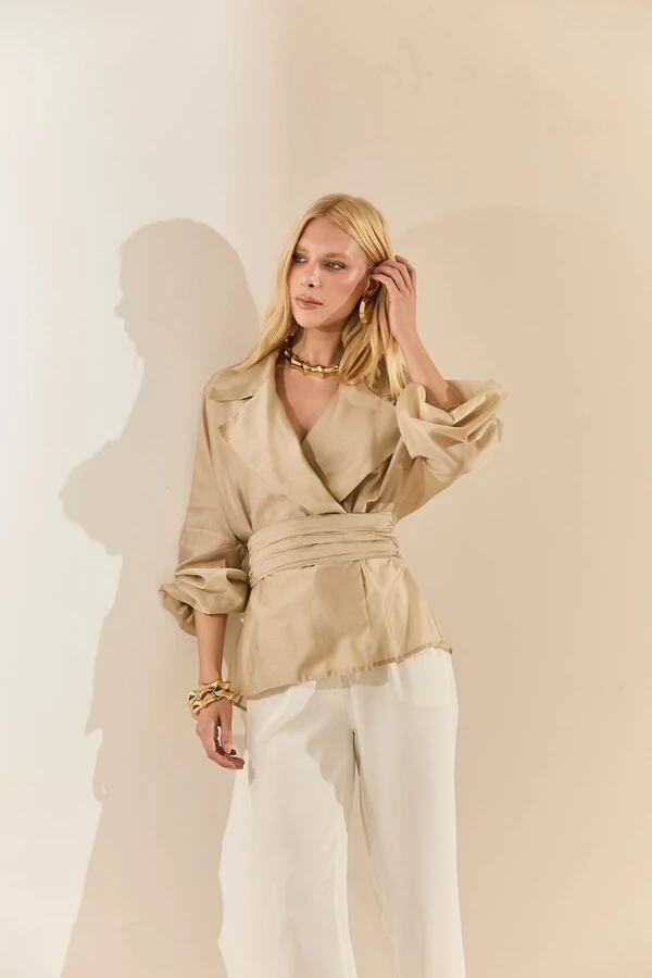 Calça Slim Punho Botões