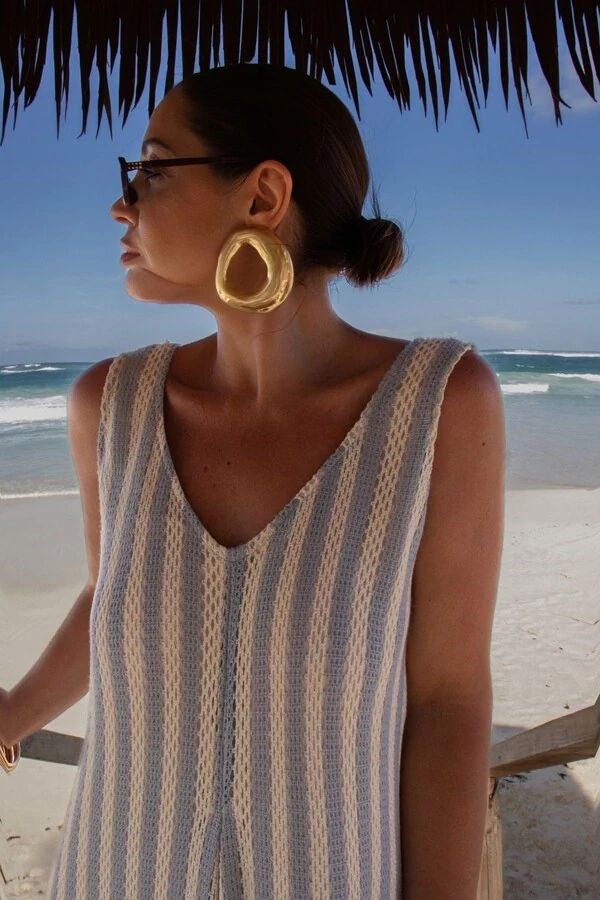 Vestido Crochet C/ Faixa