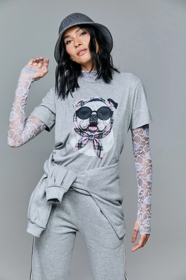 T-shirt Estampada Mascote Charlote
