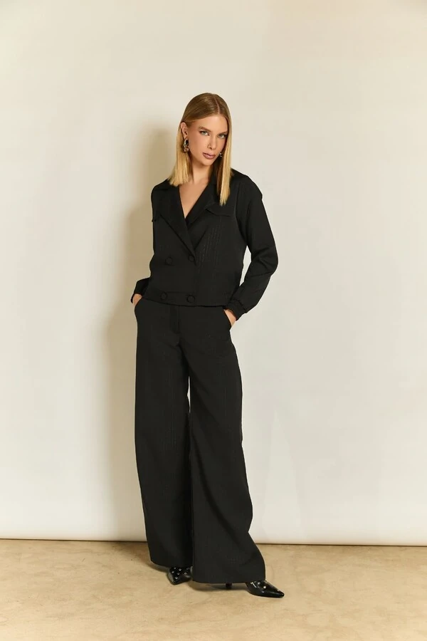 Jaqueta Bomber Risca Lurex
