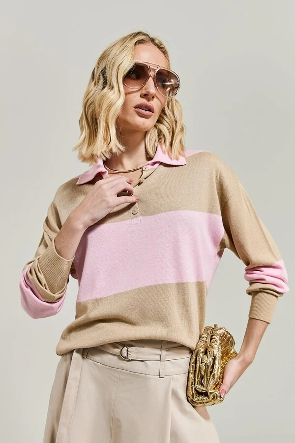 Polo Tricot Maxi Listras