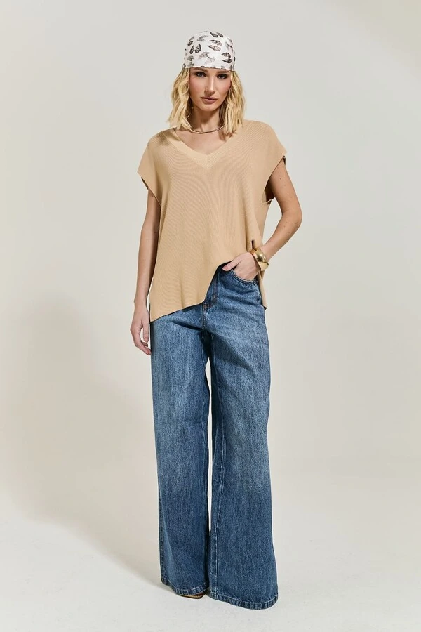 Colete Oversized Decote em V