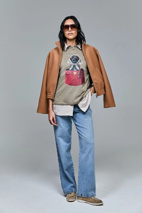 T-shirt Estampada Mascote Mabella