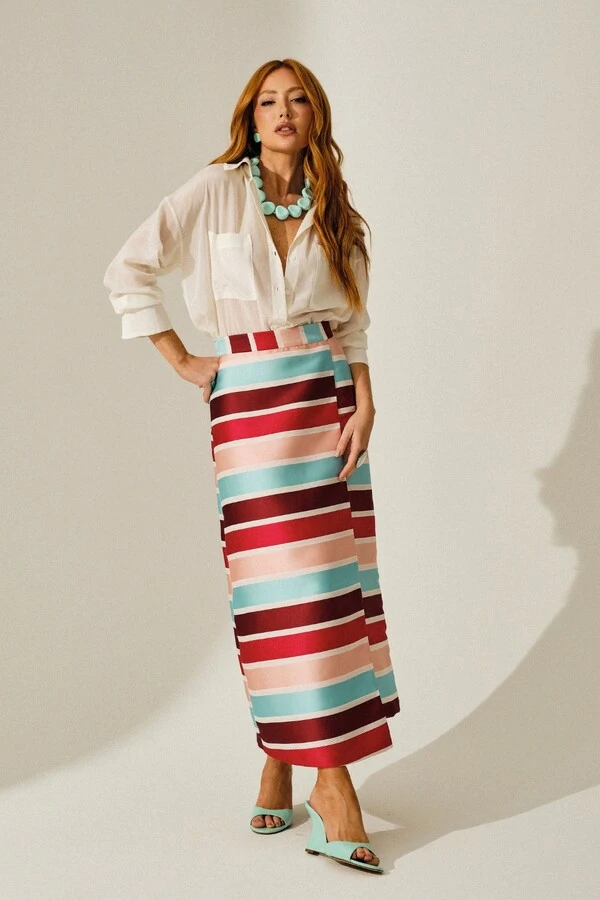 Camisa Oversized em Blend de Seda