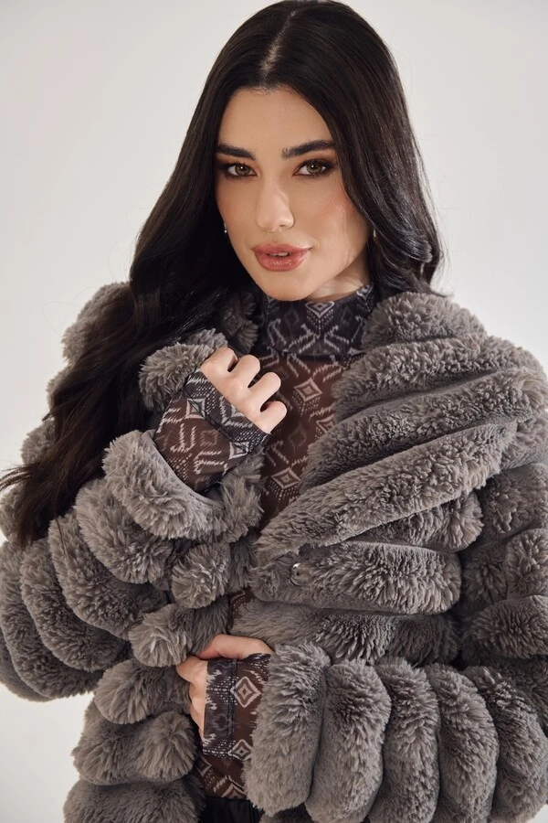 Casaco Faux Fur