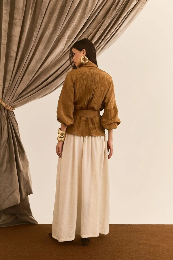 Camisa Transpassada Faixa