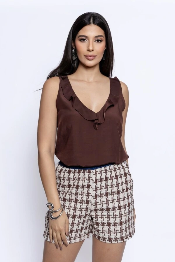 Shorts Jogguer Tweed Xadrez