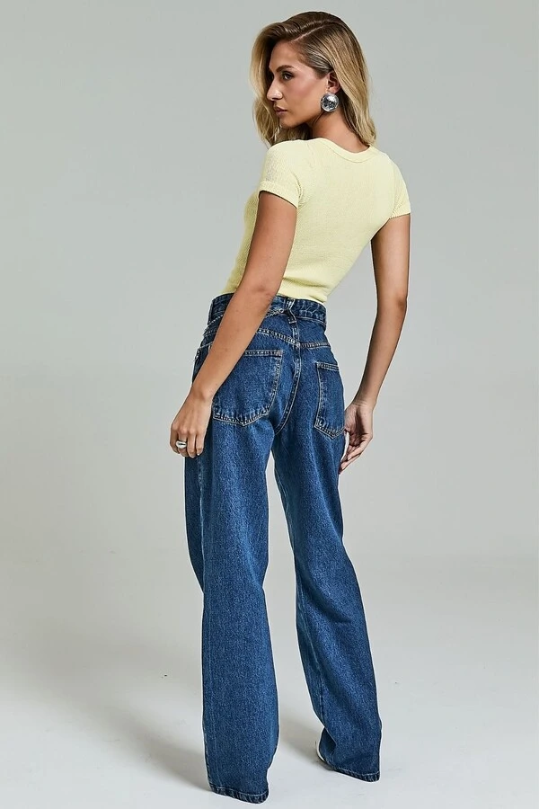Blusa Malha Canelada Sem Costura