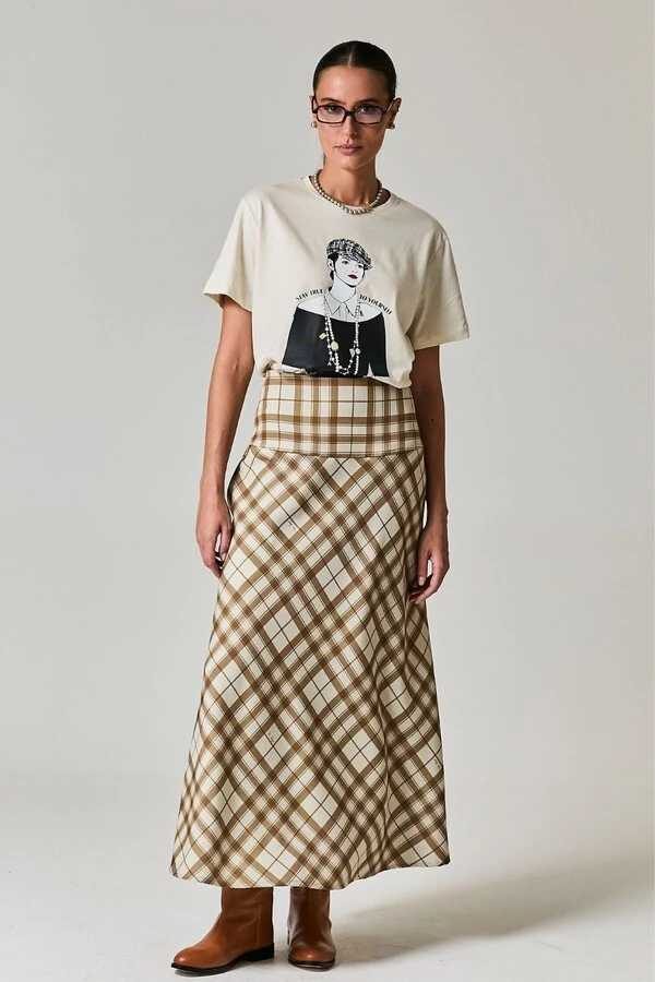 T-shirt Algodão Estampa Andrea Boina