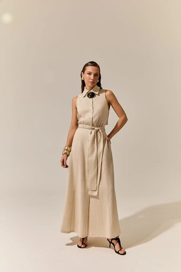 Vestido Chemise Linho