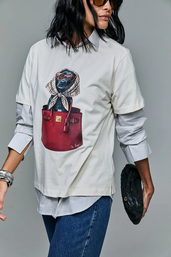 T-shirt Estampada Mascote Mabella