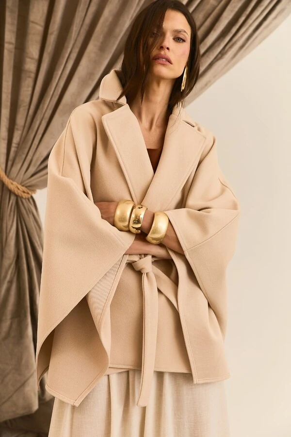 Capa Over Lã Batida