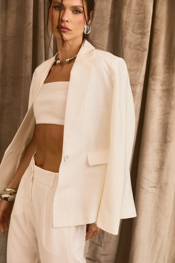 Blazer Acinturado Alfaiataria