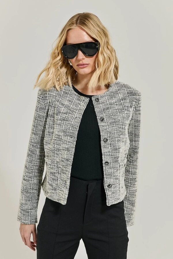 Casaqueto Malha Tweed Alfaiatado