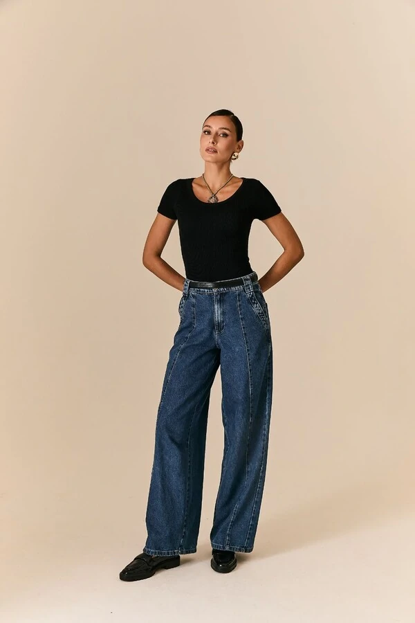 Blusa Malha Canelada Sem Costura