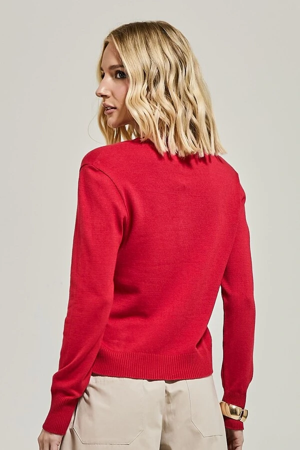 Cardigan Tricô com Botões