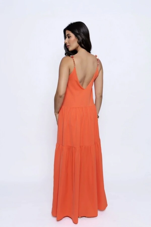 Vestido Amplo Maria Detalhe Alças