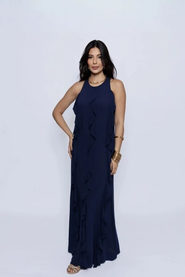 Vestido Regata Babado Jabour