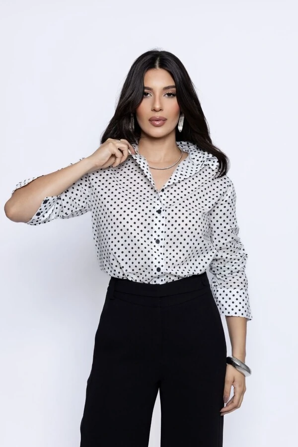 Camisa Oversized Poá