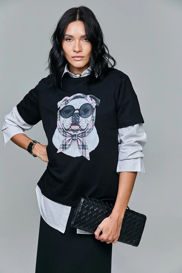 T-shirt Estampada Mascote Charlote