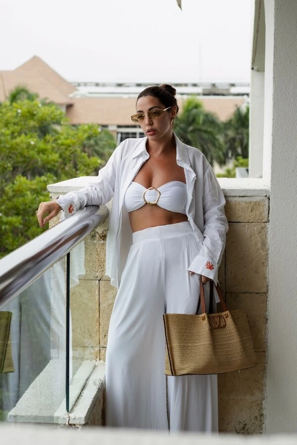 Calça Pregas C/ Faixa