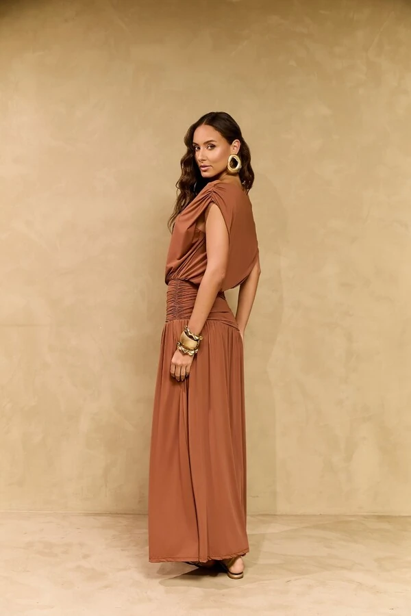 Vestido Pala Drapeada