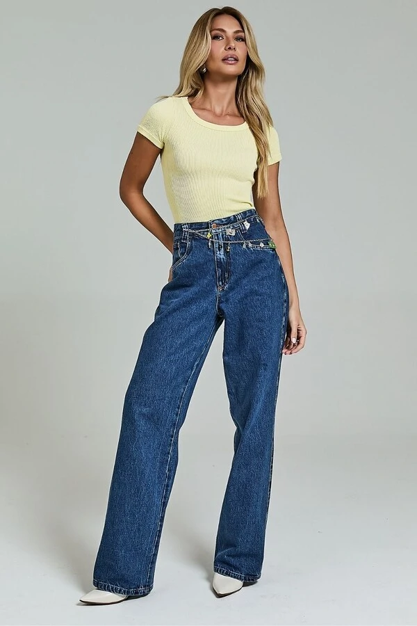 Blusa Malha Canelada Sem Costura