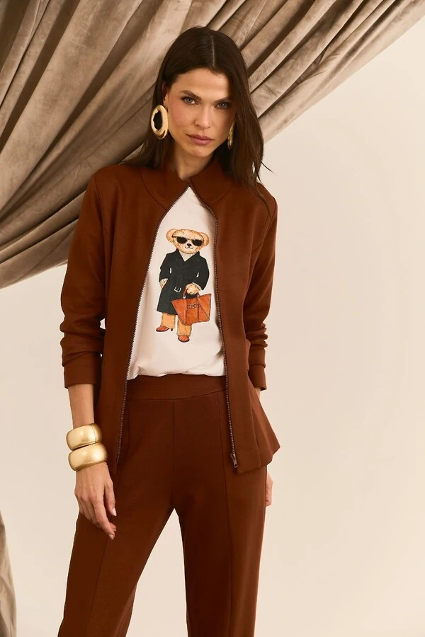 T-shirt Urso Estampada PRÉ-VENDA