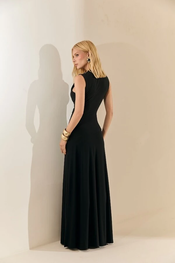 Vestido Maxi Drapeado