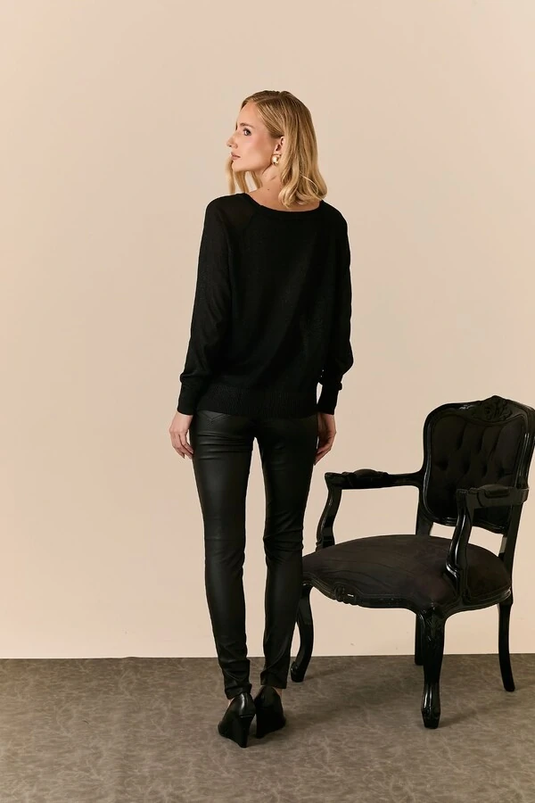 Calça Skinny Resinada