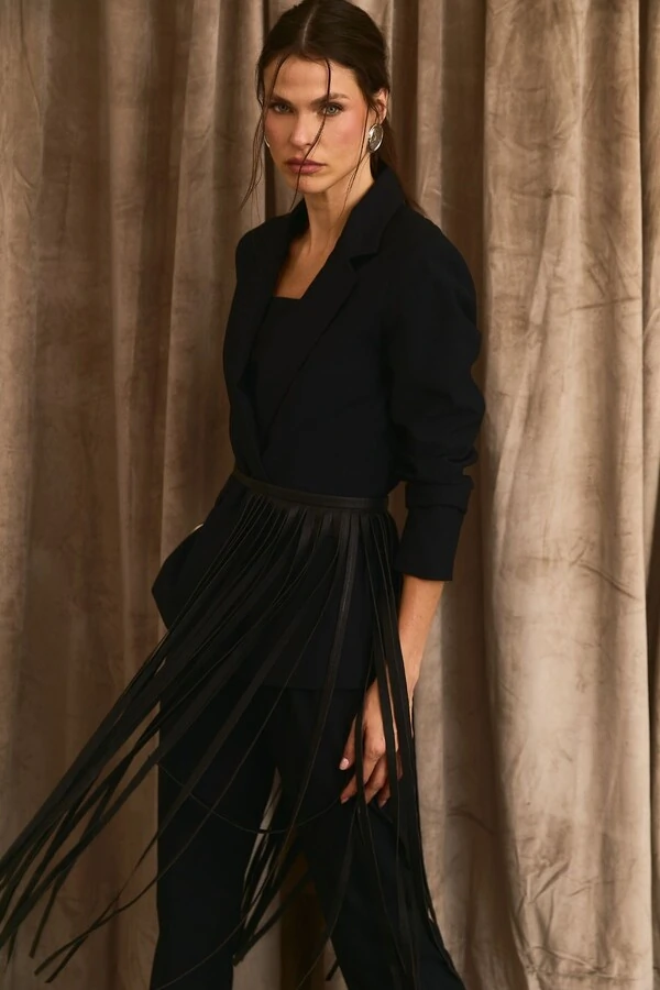 Blazer Acinturado Alfaiataria