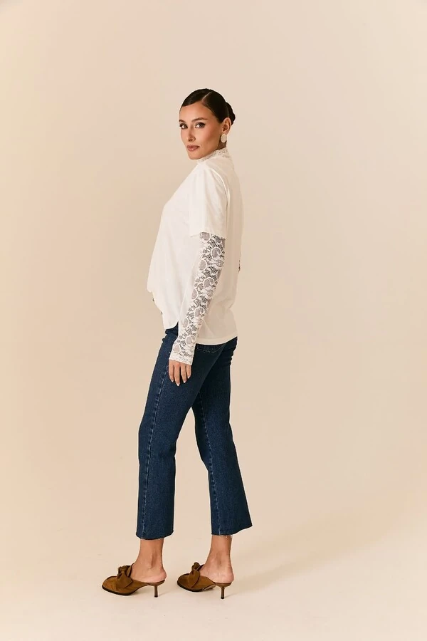 Calça Jeans Cropped