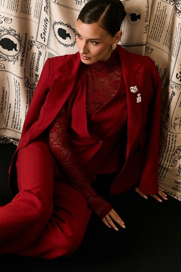 Blazer Alongado Com Lapela