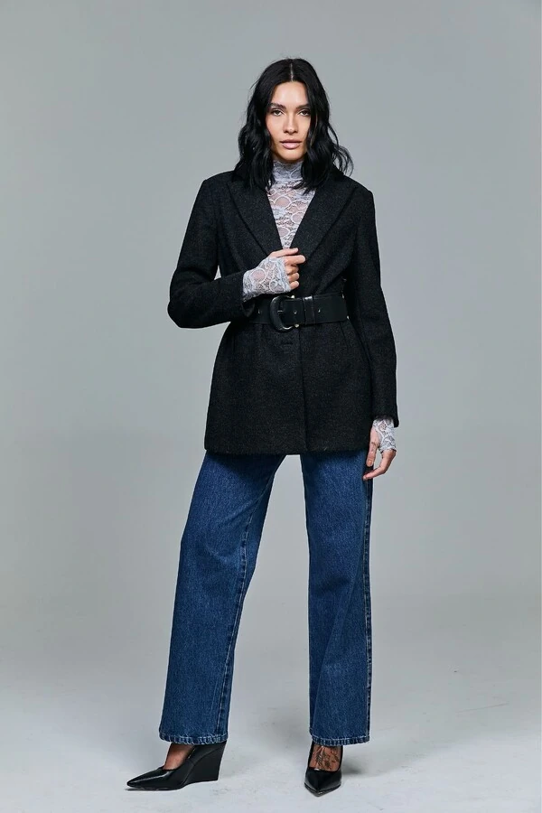 Segunda Pele De Renda Com Gola Turtleneck