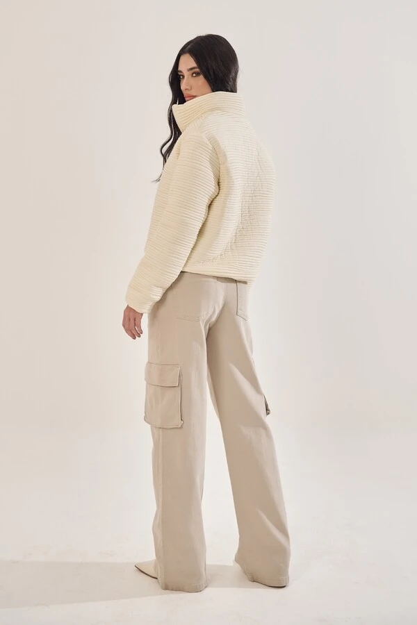 Jaqueta Puffer Canelada Bubble