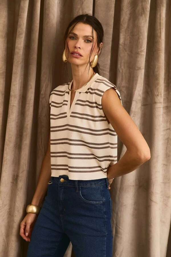Blusa Muscle Tee Gola Polo
