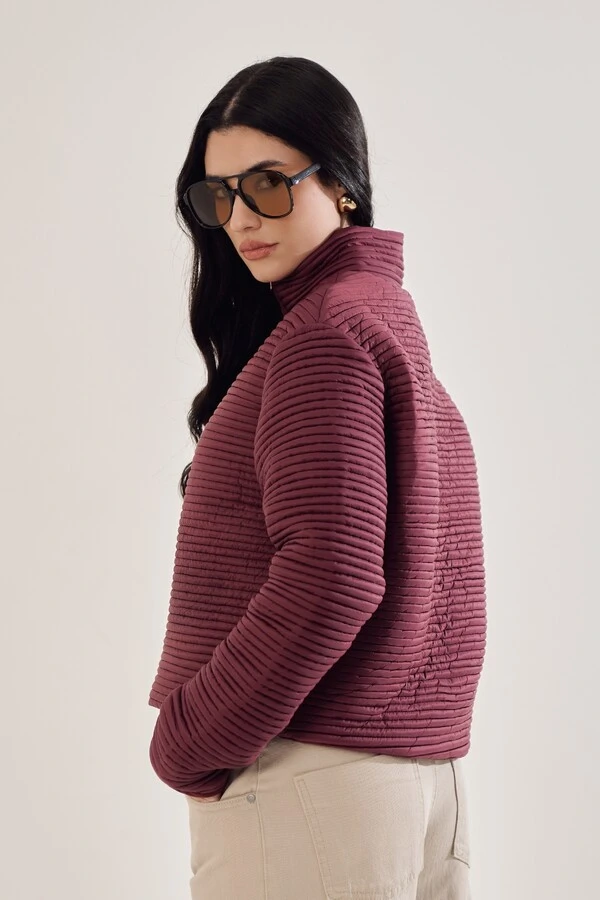 Jaqueta Puffer Canelada Bubble