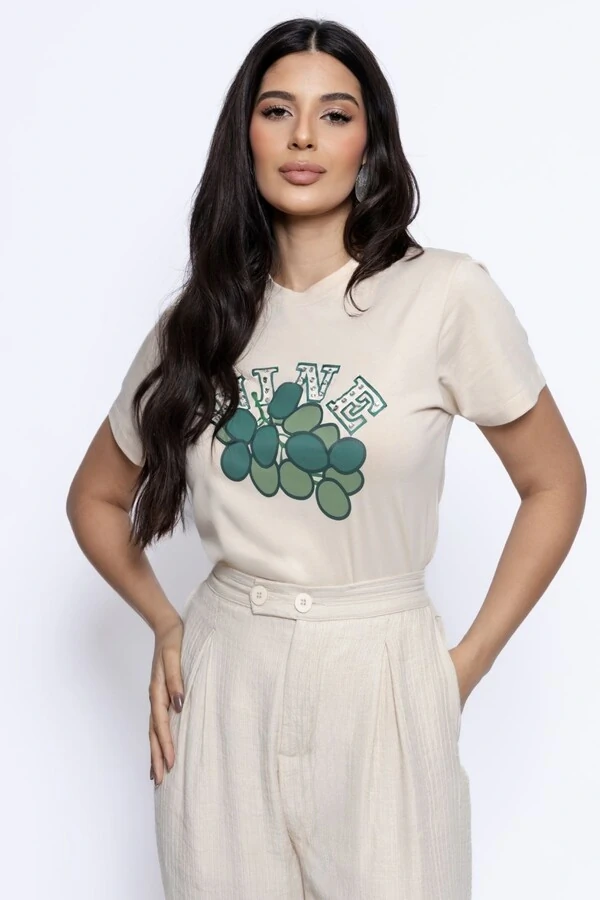 T-shirt Retinha Estampa Wine