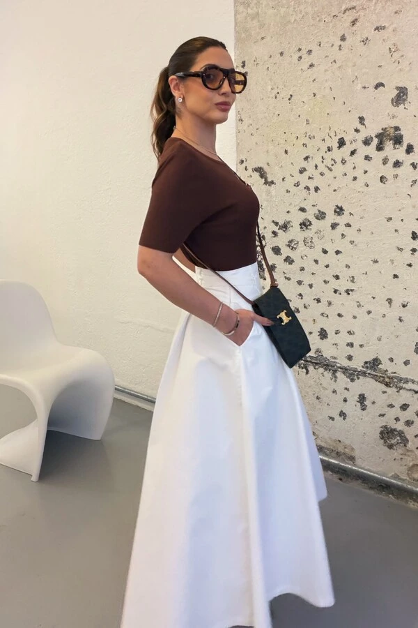 Saia Midi Cotton Tech