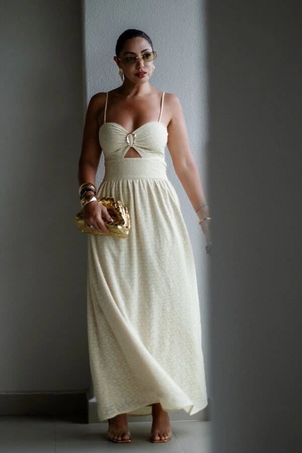 Vestido Fivela Busto