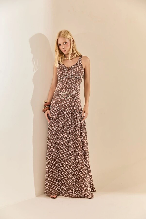 Saia Maxi Renda Botone